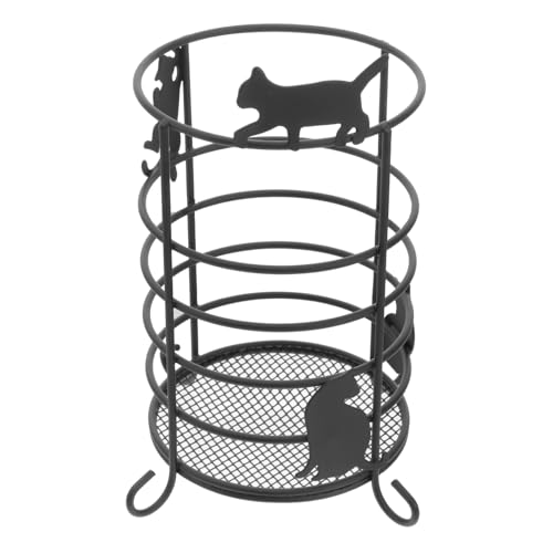 Zerodeko Multifunctional Cat Pen Holder Cute Iron Tableware Organizer for Utensils and Storage for Home Restaurant Dorm and Camping