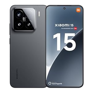 Xiaomi 15 Smartphone, 12+512GB, Black, 50MP Leica main camera, 5240mAh battery, 90W HyperCharge, HyperAI (No power adapter included)