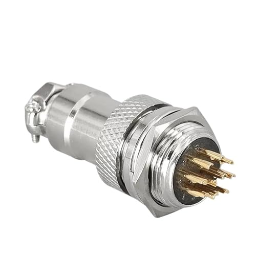 Conector GX16 circular con rosca antitirones para cableado eléctrico de 2 pines 2