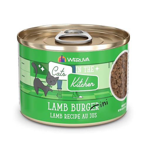 Image of Weruva Cats in The Kitchen, Lamb Burger-ini with Lamb Au Jus Cat Food, 6oz Can (Pack of 24)
