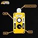 AUTO OCCASION Waterproof Industrial 2 Button Electric Hoist Crane Pushbutton Switches with Box Holder COB Industrial Up Down Driving Push Button Switch Control