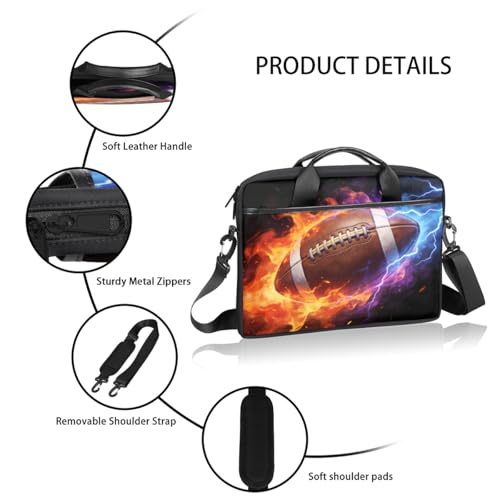 Bolso para portátil Art Flame Football 14-15 pulgadas miniatura 4