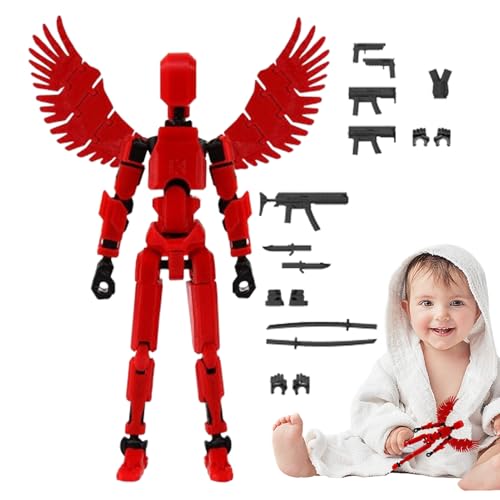 Figurines articulées mobiles, mobile multi-articulée | Jouet robot de bureau imprimé en 3D | Robot d'activité corporelle, jouet robot de bureau, jouet...