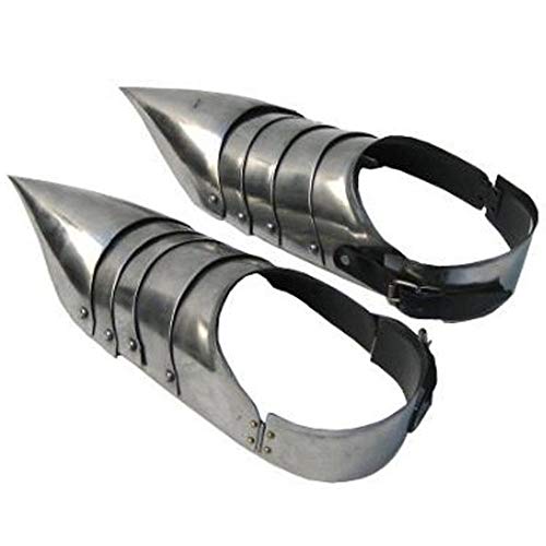 Chaussures gothiques en acier pour éviter les blessures en combat médiéval