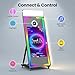 Magic Mirror Photo Booth 65“ with Camera and Printer,43'' Interactive Touch Screen Mirror Photo Booth with RGB Mood Light,Instant Print and Share for Professional Party Photography