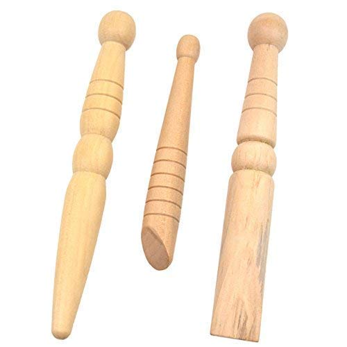 Te Tulsi Enterprises Foot Leg Reflexology Wood Needle Massage Stick for Relaxation and Acupuncture - 3 pieces Te Tulsi Enterprises Foot Leg Reflexology Wood Needle Massage Stick for Relaxation and Acupuncture - 3 pieces