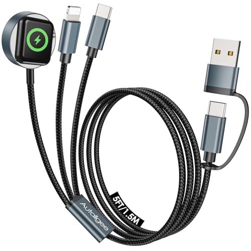 Image of Travel Essentials for Apple Watch Charger,3 in 2 Multi Charging Cable