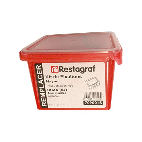 Restagraf - Kit of Fasteners for Ibiza Hatchback (6J) All Models (06/2008 to 06/2017) - Ref 709001S - Box of 18 Pieces