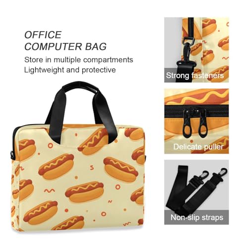 Maletín para portátil con diseño Hot Dog, 13-15.6 pulg. miniatura 6