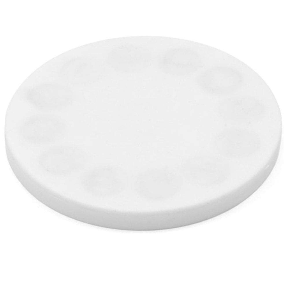 Aimants Pos en Revêtement en Caoutchouc Blanc Coussunk Avec M6 Boss File - Flush x 6mm Deep - 88mm dia x 8mm de Haut - 42kg Pull