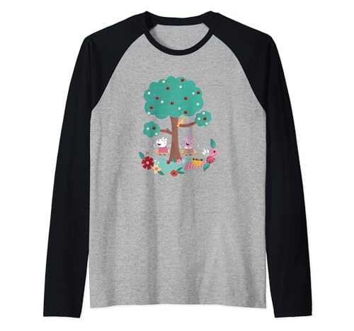 T-shirt Raglan Peppa Pig en Coton Souple pour Fillette