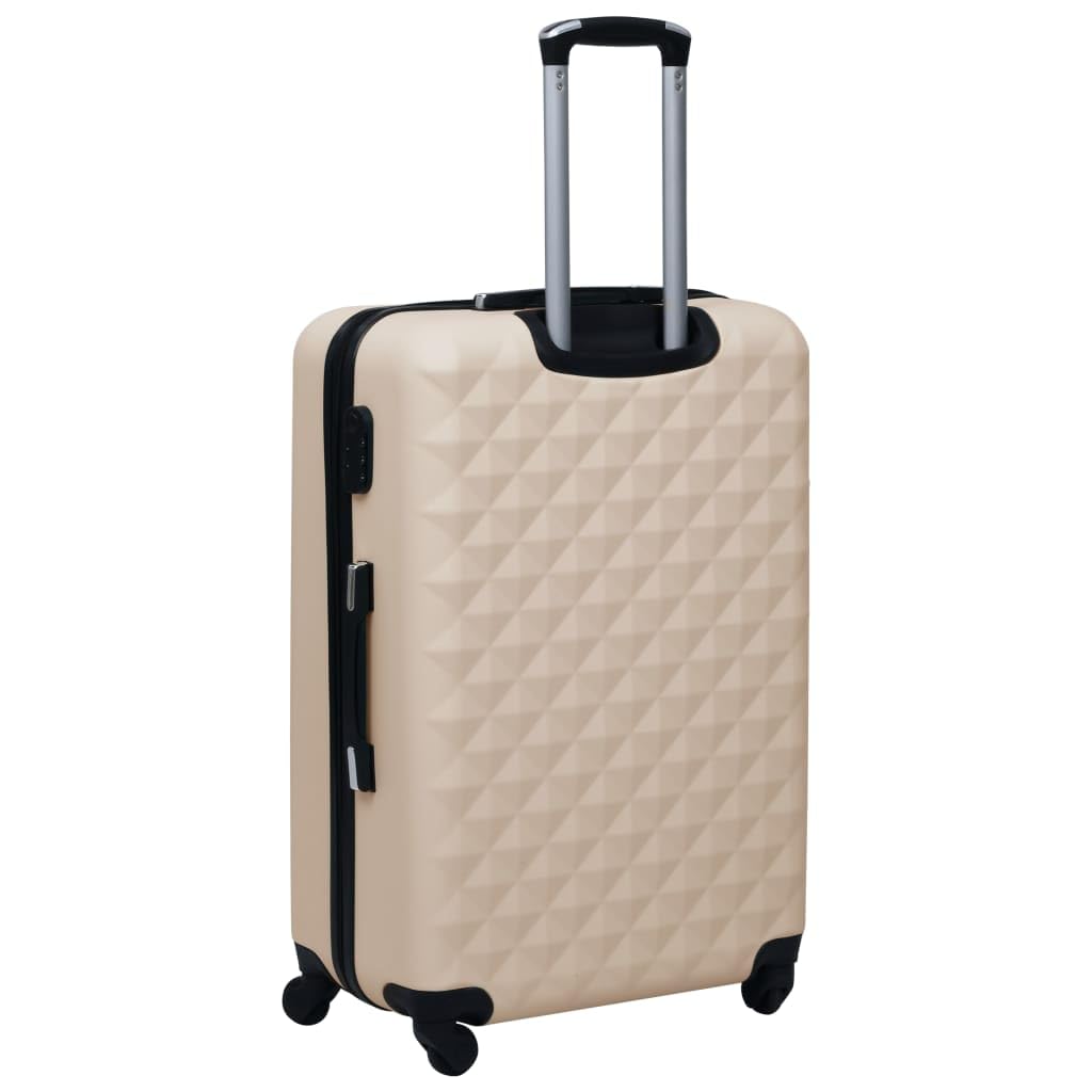 Walizka na kółkach z twardego tworzywa ABS, z podszewką z tkaniny, 48 x 28 x 71 cm, zamek bezpieczeństwa, 4 kółka 360 stopni, uchwyt do noszenia, bagaż podróżny na urlop, podróż samolotem i