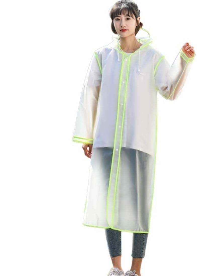Regenmantel Regencape Herren-Regenmantel, Transparenter Damen-Regenmantel, Damen-Einzel-Regenmantel Für Reisen Regenrock Regenponcho