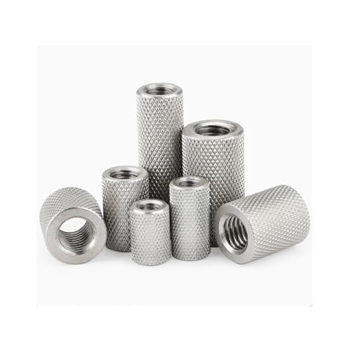 Écrou d'accouplement moleté en acier inoxydable M10 pour serrage durable - 5
