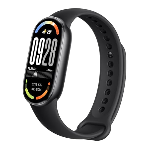 Consejos para Comprar smartwatch fit Top 5. 50 XIAOMI Band 10 Smartwatch Negro - Batería de hasta 21d, Pantalla AMOLED de 1.72', Compatible con Android y iOS, Gestión de Sueño Optimizado y HR, Asistente Personal de Salud,...