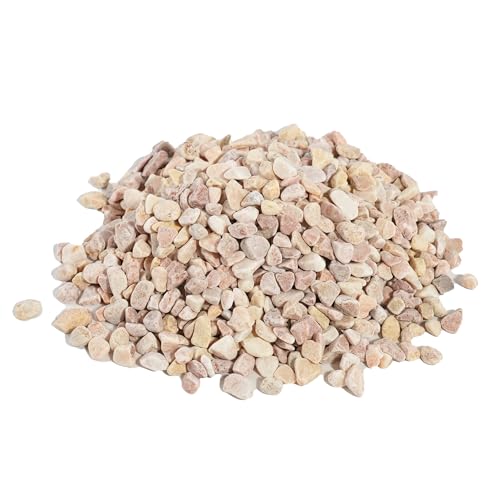 Image of CONSDAN 120 LBS Natural Gravel for Fish Tank, StoneCreek Betta Fish Aquarium Gravel, Vase Filler, River Rocks, Fish Tank Decorations, Perfect for Aquarium Decor, Fish Tank, Indoor Plant, Pale Yellow