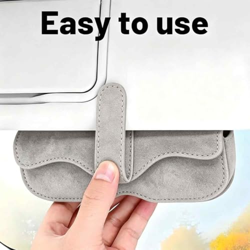 Image of 1 PCS Sunglass Holder for Car, Automotive Eyewear Storage Case, Compact Car Interior Accessories for Driving Convenience