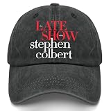 Late Show with Stephen Colbert Fan Cap, Colbert Late Show Merchandise AllBlack Dad Hat for Gifts
