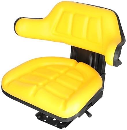 Seat Assembly - Grammer Style Vinyl Yellow fits John Deere 820 830 1020 1530 2020 2030 2040 2140 2155 2240 2350 2355 2440 2550 2555 2640 2750 2755 2940 2950 2955 AL68099 TY24763 fits Seats & Cushions