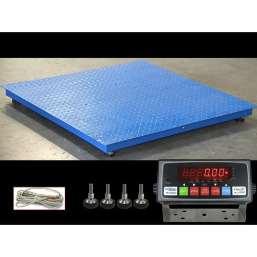 SellEton SL-4x4-NTEP (48" x 48" / 4' x 4') Floor Scale/Pallet/Warehouse/Industrial | 1,000 lbs x 0.2 lb