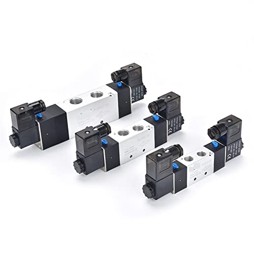 Électrovanne pneumatique 220V distributeur air 5/2 voies 1/4 - 5