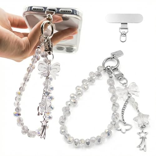 Correa de muñeca para teléfono de cristal el regalo perfecto para mujer y llavero bolso