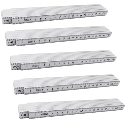 Mètre pliant plastique 2M, balance double face