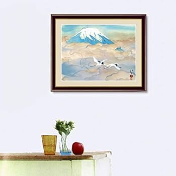 Amazon.co.jp: 川端龍子『舞鶴図』高精彩工芸画+手彩 風景画 富士山 Amazon.co.jp: 川端龍子『舞鶴図』高精彩工芸画+手彩 風景画 富士山