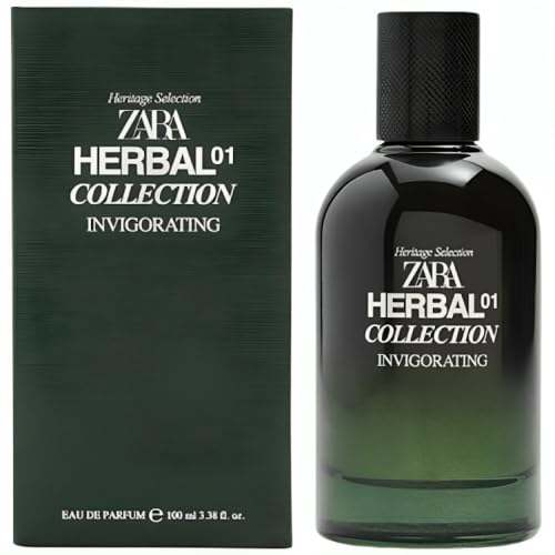 Zara Herbal Collection 01 Invigorating Cologne for Men EDP Eau De Parfum 100 ML (3.4 FL OZ)