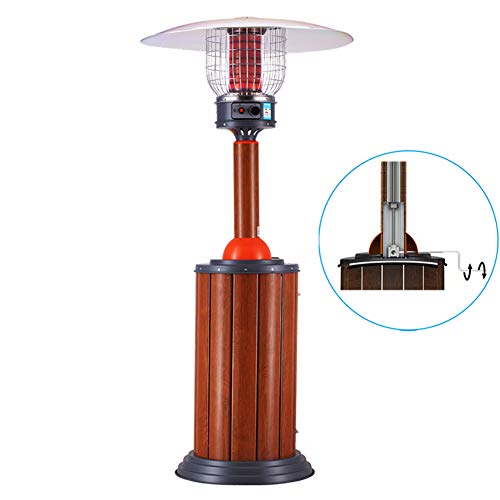 ZDYLM-Y Gas Patio Heater, 360° All-Round Heating, Can Lift, Flameout, Hypoxia, Tip-Over Protection Outdoor Patio Heater, for Balcony, BBQ Party,LiquefiedGas