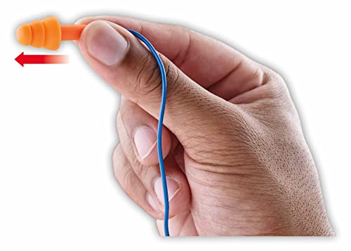 Image of 3M Safety Band Style Hearing Protector, Orange Ear Tips, Earplugs (Pack of 2)