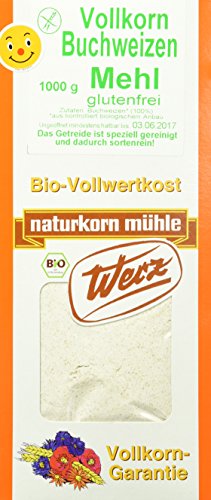 Naturkornmühle Werz Buchweizen-Vollkorn-Mehl, 1er Pack (1 x 1 kg)