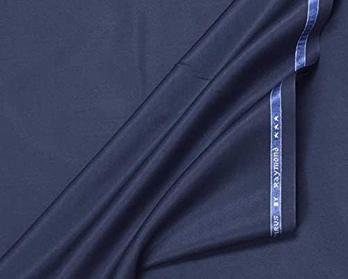 Raymond Fabrics Solid Trouser Fabric (Blue,1.2 Meters, Unstitched)