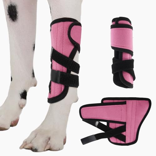 Kuoser Dog Leg Brace Small, Compression Wrap for Front & Back Legs, Adjustable Dog Knee Sleeve, Joint Support & Injury Recovery, Joint Stability Mobility Aid, Stops Licking & Protects Wounds