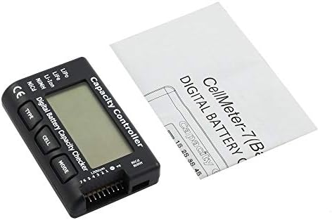 eSynic Digital Battery Capacity Tester Indicator LCD Battery Capacity Voltage Checker Controller Tester for LiPo Life Li-ion NiMH