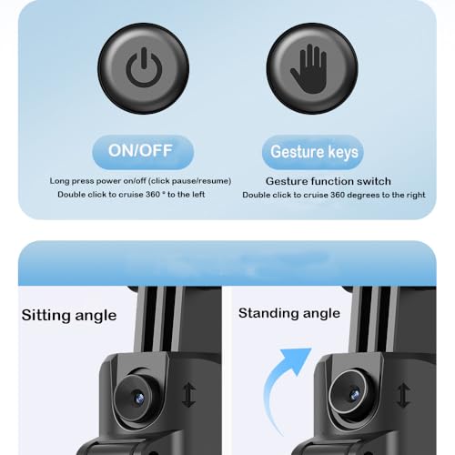 Trípode portátil de mano para iPhone y Android con cardán de 360° 5