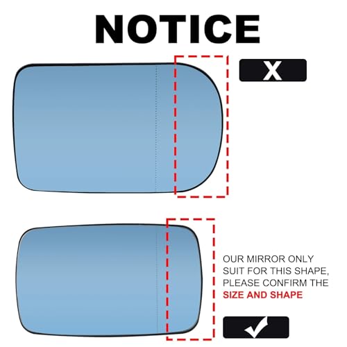 Rétroviseur extérieur chauffant BMW E46 E39 pour remplacer un miroir cassé