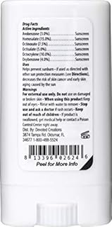 Devoted Creations Tattoo Fade Protection Stick with SPF 50+ UVA-UVB Protection, Water Resistant, Non-Greasy with Shea Butter .49oz (Pink/Blue)