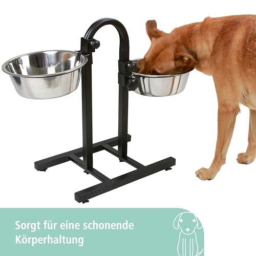 Kerbl Pet Futterbar inkl. Näpfe 2x2800ml beidseitig höhenverstellbar