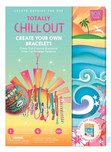 Image of BOX CANDIY Totally Chill Out Woven Friendship Bracelets Kit in Keepsake Box to Make and Share
