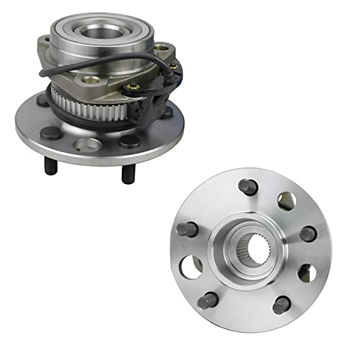 Image of Detroit Axle - AWD Front Wheel Hub and Bearings Assembly Replacement for 1990-1994 Chevrolet Astro GMC Safari - 2pc Set