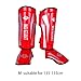 Shin Guards Equipment,Anti Slip Adjustable Shin Instep Pads, Leg for Shinguards Kung Fu MMA Kickboxing Arts, Red, M