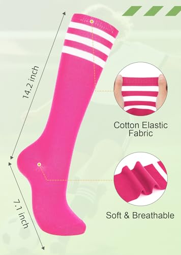 Image of American Trends Women Softball Socks Knee High Tube Socks Long Baseball Soccer Socks for Youth Girls