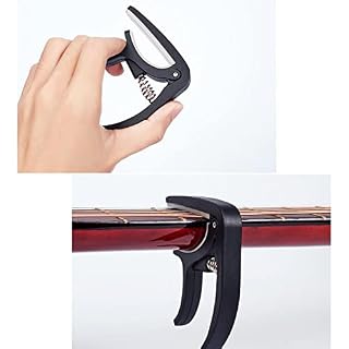 SLDMJFSZ Capodastre Guitare,2 pièces Capodastre de Guitare Acoustique et électrique pour ukulélé, Guitare électrique… – Image 7