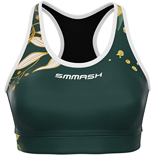 SMMASH Sport Bustier Damen BH Ohne Bügel Sportunterwäsche Oberteil Fitness Yoga Gym...