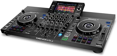 Denon DJ SC LIVE 4 - Standalone DJ Controller, 4-Channel Mixer, Amazon Music Unlimited Streaming, Wi-Fi, Speakers, Serato DJ & Virtual DJ Compatible