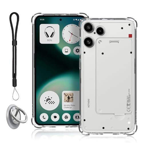 For Nothing Phone (3a) Lite �P�[�X �ی�J�o�[ [HUKWIMO] TPU�� �\�t�g �_�炩����G�� �X�N���[�� & �J�����ی� �ϏՌ� ���^ �y�� �w��h�~ ��t�ȒP ���ϖh�~ Nothing Phone (3a) Lite�K