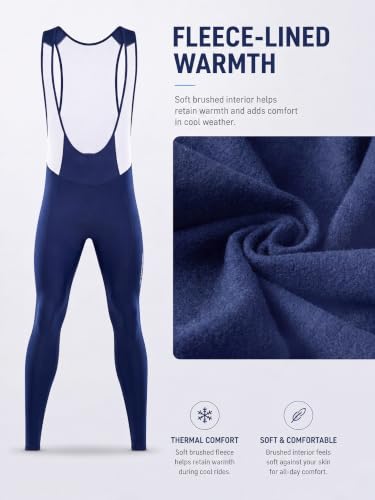 Image of qualidyne Men's Cycling Bike Bib Long Pants Cycling Tights with 3D Breathable Pad, Excellent Performance & Better Fit