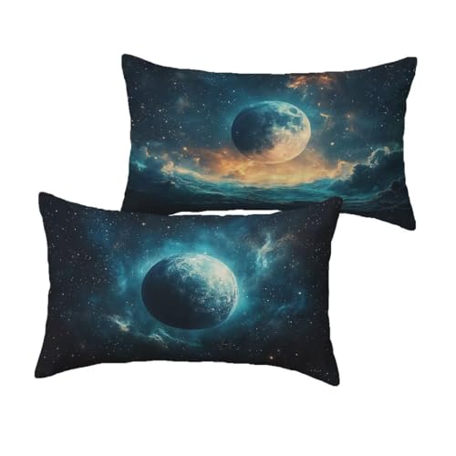Coussin exterieur impermeable 40x70 turquoise velours rectangulaire jardin