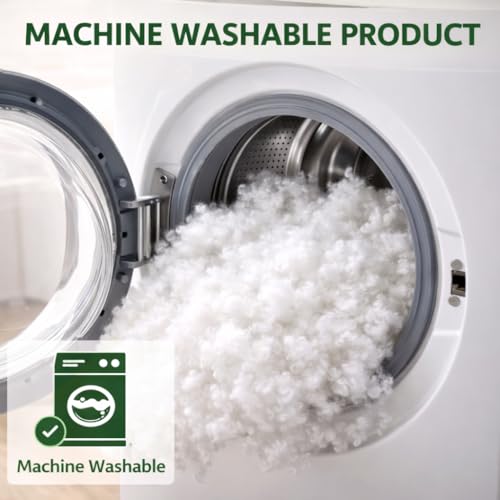 Image of Premium Polyester Fiber Filling for Pillow, Cushion & Soft Toys | Soft Fluffy Stuffing Fiber | Lightweight Refill for DIY Craft, Teddy Bear & Doll Making | Washable & Durable | 1000g Pack (White)